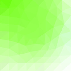 Fototapeta na wymiar Sparkling soft green vector in triangles gradation, for cover design and background illustration