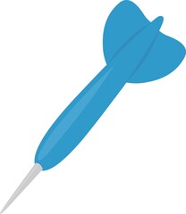 Vector illustration of a dart from the classic aiming game