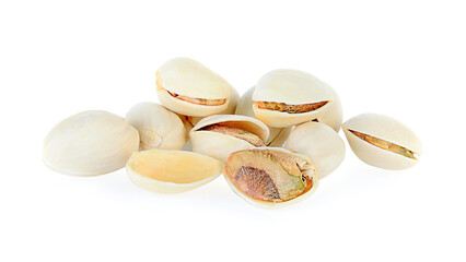 Fototapeta na wymiar Pistachio nuts on white background