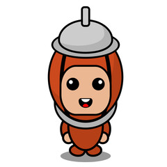 doodle pepper grinder mascot costume cartoon character with funny expression