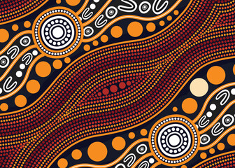 Aboriginal dot background design