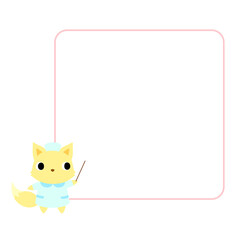 キツネナースアイコン（フレーム付）1