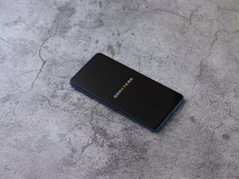 Assam, india - September 6, 2020 : Brazzers logo on phone screen stock image.