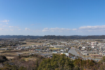 Fototapeta premium 鴨川の街並み（千葉県鴨川市）