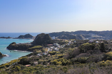 魚見塚展望台からの眺望（千葉県鴨川市）
