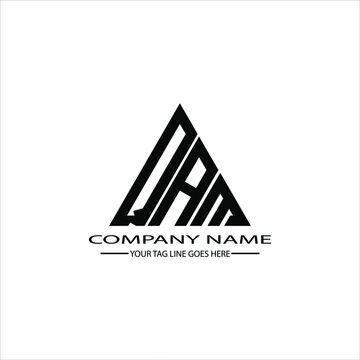 QAM letter logo creative design. QAM unique design

