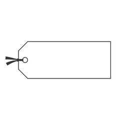 タグ、札、チケット、見出し、ポイント、ラベルのフレームイラスト（線、モノクロ、シンプル）