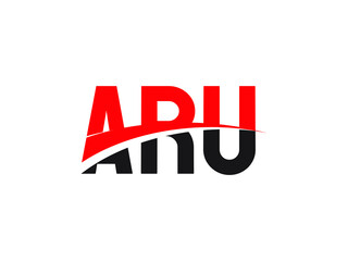 ARU Letter Initial Logo Design Vector Illustration