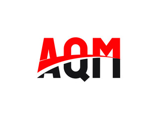 AQM Letter Initial Logo Design Vector Illustration