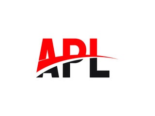 APL Letter Initial Logo Design Vector Illustration