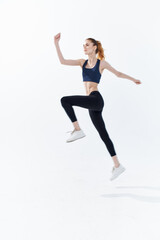 Fototapeta na wymiar woman in sports uniform workout fitness jogging active lifestyle