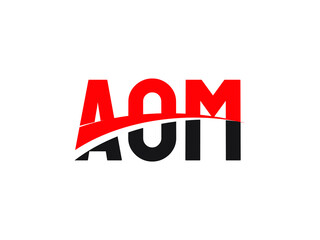 AOM Letter Initial Logo Design Vector Illustration