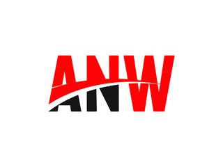 ANW Letter Initial Logo Design Vector Illustration