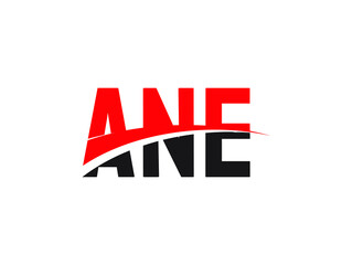 ANE Letter Initial Logo Design Vector Illustration