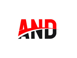 AND Letter Initial Logo Design Vector Illustration