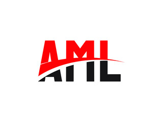 AML Letter Initial Logo Design Vector Illustration