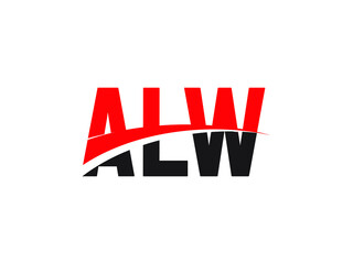 ALW Letter Initial Logo Design Vector Illustration