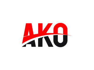 AKO Letter Initial Logo Design Vector Illustration