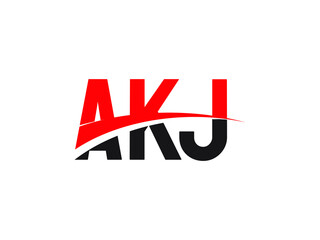 AKJ Letter Initial Logo Design Vector Illustration