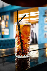 tasty cocktail in the bar