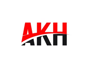 Deurstickers AKH Letter Initial Logo Design Vector Illustration © Rubel