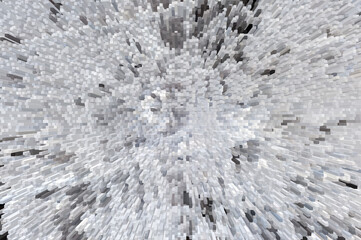 Footprints in the snow in the stylization of extrusion
