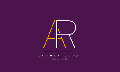 Abstract Letter Initial AR RA A R Vector Logo Design Template