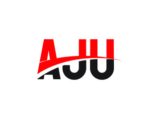 AJU Letter Initial Logo Design Vector Illustration