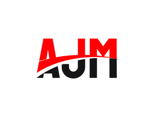 AJM Letter Initial Logo Design Vector Illustration