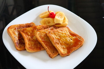 Honey glazed french toast