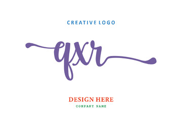 QXR lettering logo is simple, easy to understand and authoritative