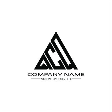 QCQ letter logo creative design. QCQ unique design

