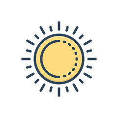 Color illustration icon for contrast