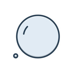 Color illustration icon for huge 