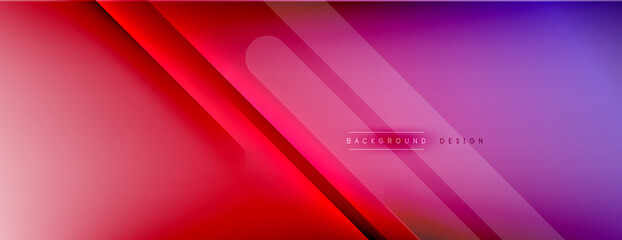 Fototapeta premium Abstract background - lines composition created with lights and shadows. Technology or business digital template. Trendy simple fluid color gradient abstract background with dynamic