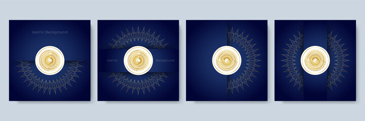 Luxury mandala background with golden arabesque pattern arabic islamic east style. Decorative mandala for print, poster, cover, brochure, flyer, banner. Islamic square banner