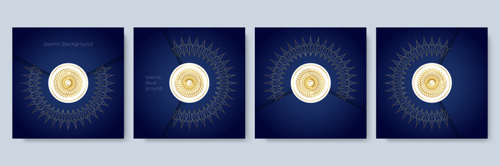 Luxury mandala background with golden arabesque pattern arabic islamic east style. Decorative mandala for print, poster, cover, brochure, flyer, banner. Islamic square banner