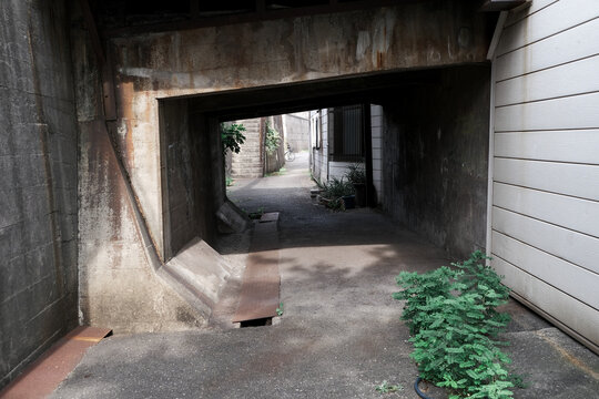 alleyway at zero sea level area - Japan