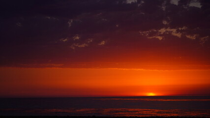 Beautiful sunset in Batumi on May 15, 2021