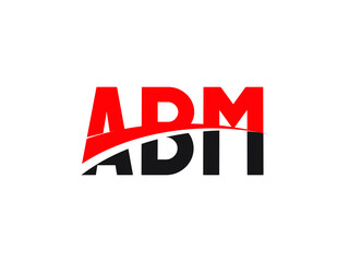 ABM Letter Initial Logo Design Vector Illustration