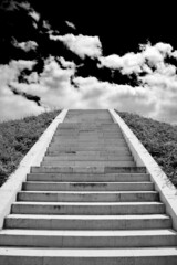 Stairway to heaven black and white farewell