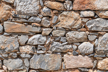 Close-up Stone Wall Texture.