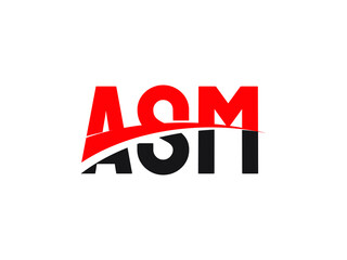 ASM Letter Initial Logo Design Vector Illustration