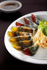 Delicious Chinese food, preserved egg
