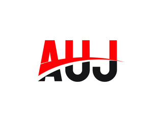 Fototapeta premium AUJ Letter Initial Logo Design Vector Illustration
