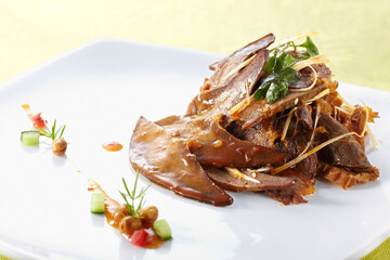 Delicious Chinese food, spicy beef
