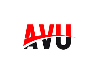 AVU Letter Initial Logo Design Vector Illustration