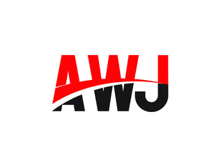 AWJ Letter Initial Logo Design Vector Illustration