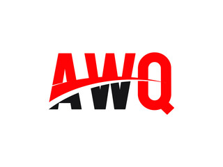 AWQ Letter Initial Logo Design Vector Illustration