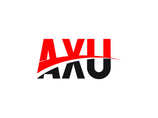 AXU Letter Initial Logo Design Vector Illustration